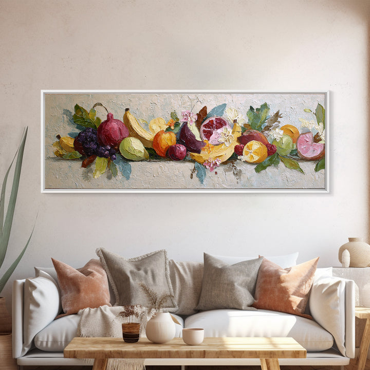 Oyster Platter with Lemons and Champagne Canvas Print, Restaurant Art, Canvas, Restaurant Decor, Bistro, Living Room Decor, RES-3x1-43