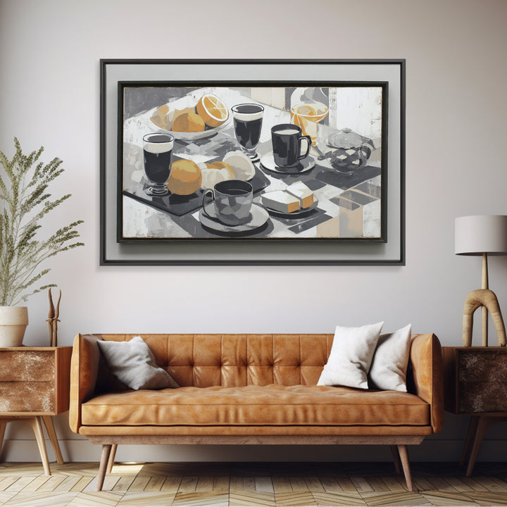 Cocktail and Citrus Bar Composition Framed Canvas Print, Restaurant Art, Canvas Print, Restaurant Decor, Fine Art, Bistro, RES-3x2-63