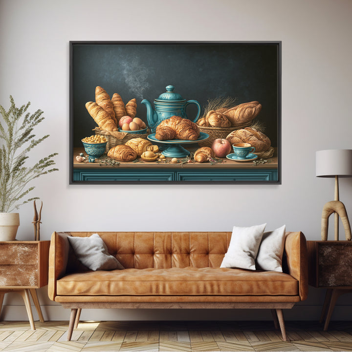 Blackboard Menu Feeling Without Readable Text Canvas Print, Restaurant Art, Luxury Decor, Restaurant Decor, Bistro, RES-3x2-97