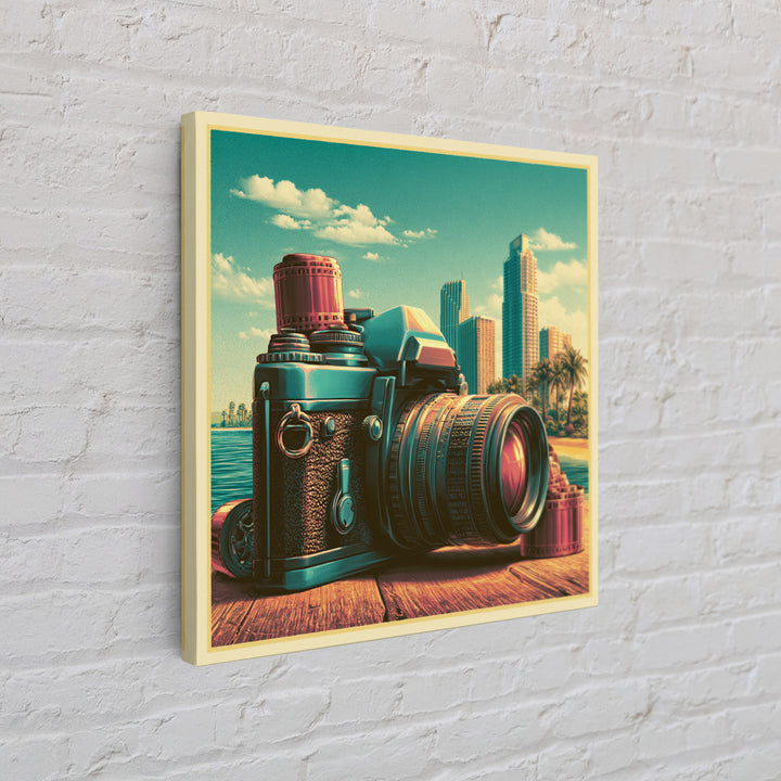 Old Camera Still Life Canvas Print, Retro Art, Modern Decor, Living Room Decor, Fine Art, Retro, Home Decor, Poster, Wall Decor, RET-1x1-86