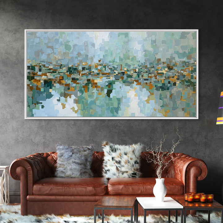 Mid Century Cat Canvas Print, Retro Art, Contemporary Art, Living Room Decor, Abstract Art, Retro, Art Deco, Original Art, RET-2x1-41