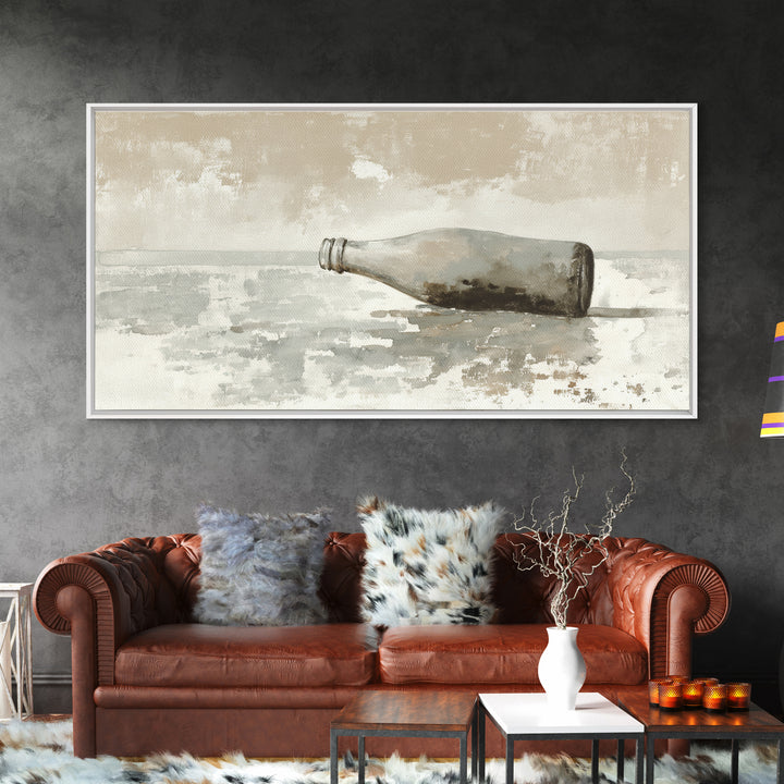 Drive in Movie Scene with Moonlit Cars Framed Canvas Print, Retro Art, Print, Living Room Decor, Oil Painting, Retro, RET-2x1-60