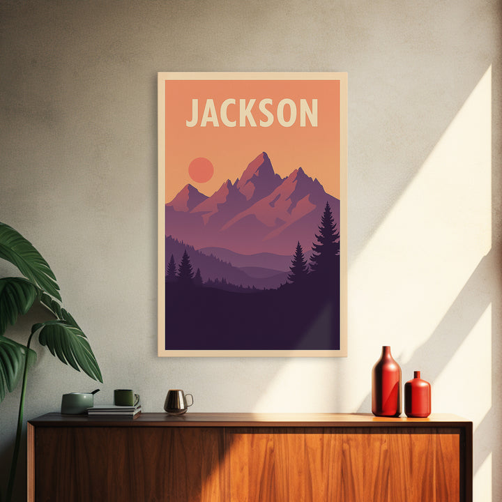 Jackson Mississippi Travel Poster, Canvas Print, Classic Poster Art, Jackson City Art, Travel Print, Travel Poster Set, City Art Print