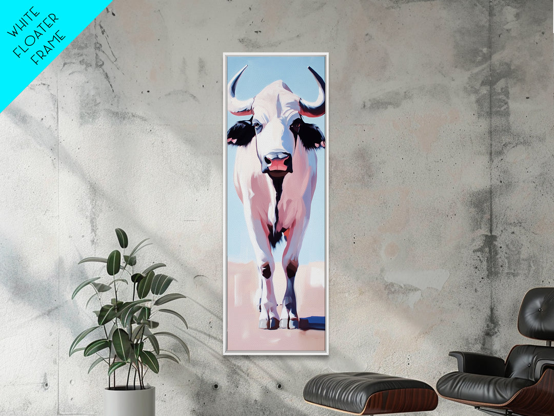 Bison Canvas Print Modern Rustic Wall Art Boho Art Southwest Wall Art Above Bed Art Vertical Wall Art