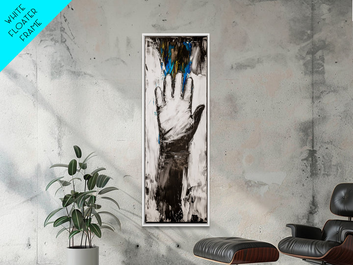 Abstract Hand Painting Framed Canvas Print moody art dark romance painting geometric wall art contemporary home decor unique gift