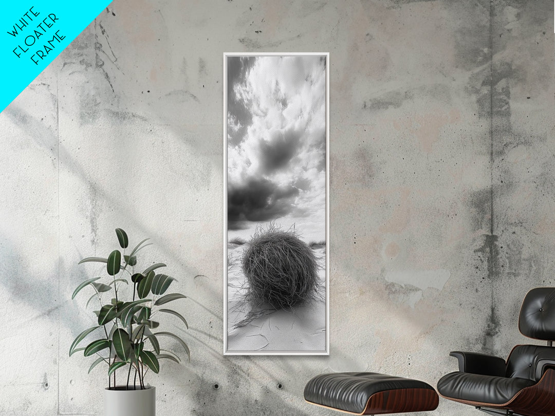 Tumbleweed Desert,Canvas Print, Rustic Southwest Wall Art, Moody Landscape Art, Extra Wide Art, Above Sofa Art, Farmhouse Decor