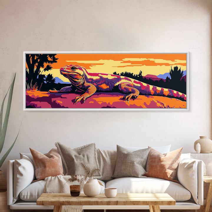 Geometric Wall Art, Framed Canvas Print, Southwest Wall Art, Chicano Art, Extra Wide Art, Rustic Wall Art, Moody Art, Above Couch Art
