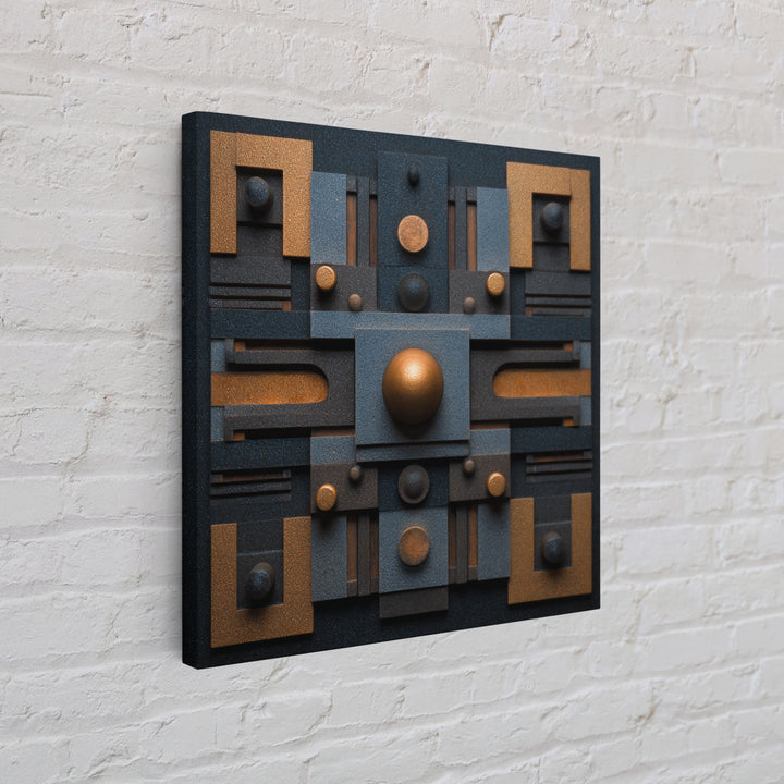 Sound Booth Foam Pattern Transformed into Design Canvas Print, Recording Studio Art, Musician Posters, Studio Decor, Analog, RSA-1x1-24