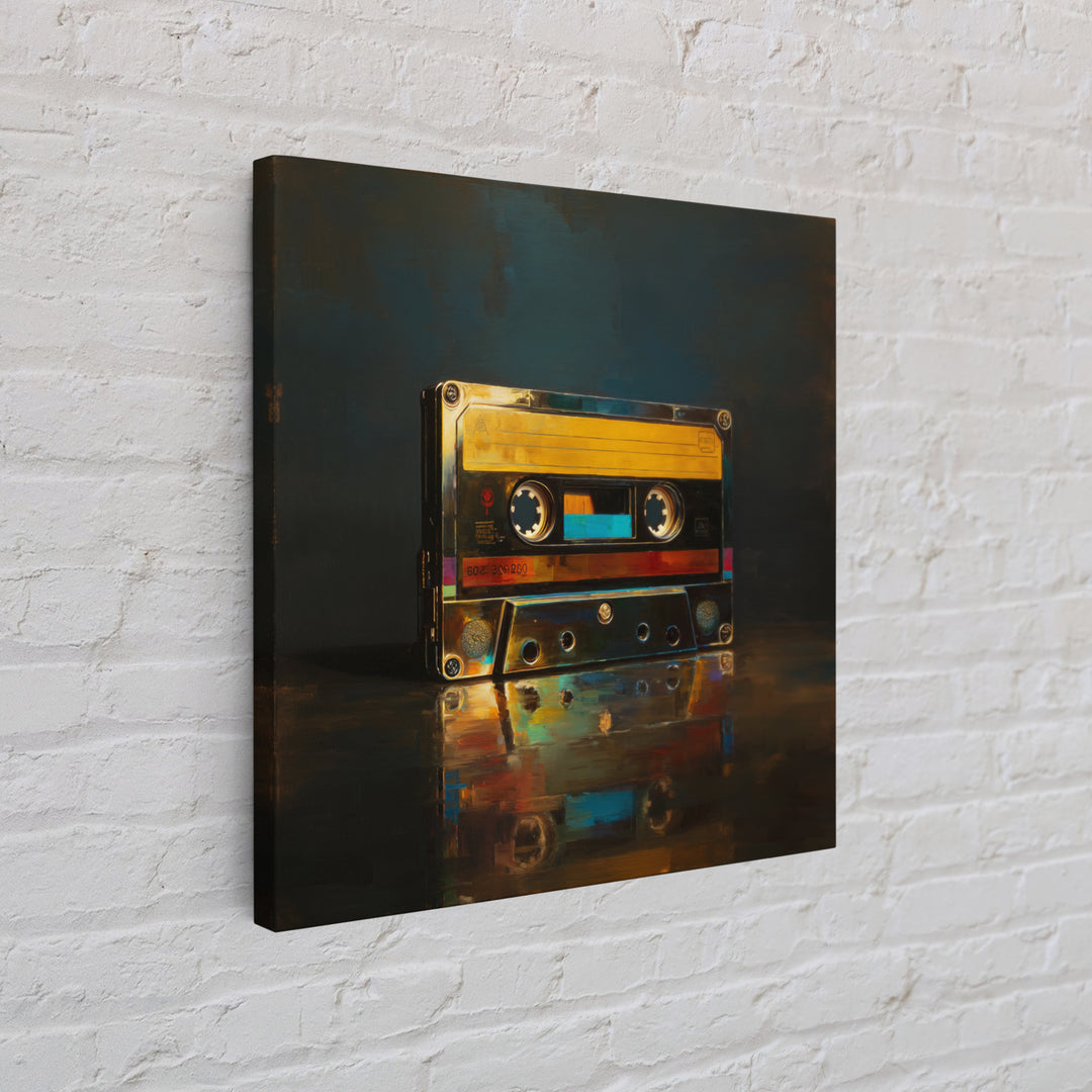 Retro Cassette Tape Canvas Print, Recording Studio Art, Rock Music Art, Studio Decor, Fine Art, Analog, Art Print, Room Decor, RSA-1x1-59