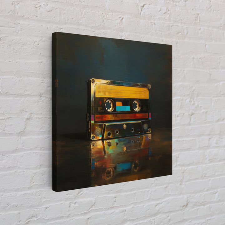 Retro Cassette Tape Canvas Print, Recording Studio Art, Rock Music Art, Studio Decor, Fine Art, Analog, Art Print, Room Decor, RSA-1x1-59