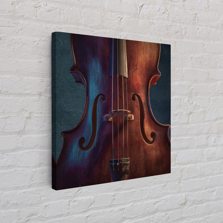 Cello Curve Closeup Framed Canvas Print, Recording Studio Art, Headphones Poster, Studio Decor, Analog, Fine Art Print, RSA-1x1-68