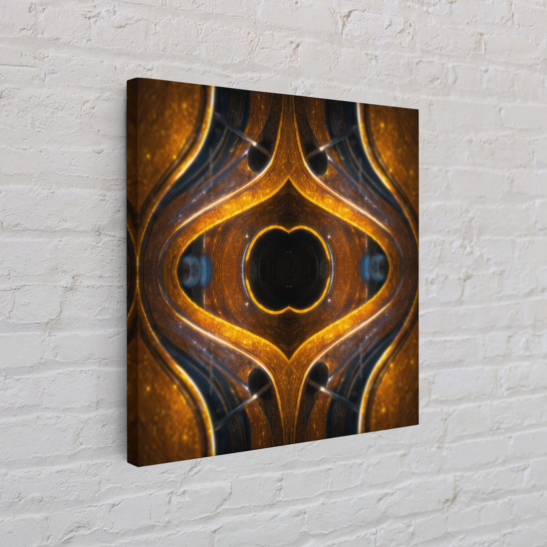 Vinyl Groove Closeup as Circular Abstract Canvas Print, Recording Studio Art, Guitar Wall Art, Studio Decor, Fine Art, Analog, RSA-1x1-86
