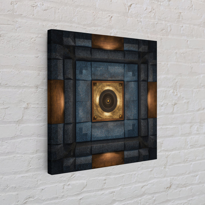 Sound Booth Foam Pattern Transformed into Design Canvas Print, Recording Studio Art, Printable Wall Art, Studio Decor, Analog, RSA-1x1-96