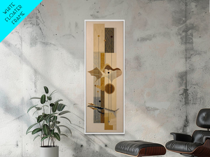 Jazz Trumpet and Microphone Still Life Framed Canvas Print, Recording Studio Art, Boho Decor, Studio Decor, Fine Art, Analog, RSA-1x3-19