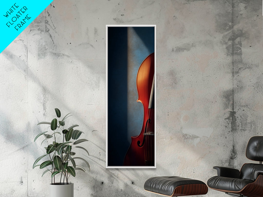 Cello Curve Closeup Canvas Print, Recording Studio Art, Neutral Decor, Studio Decor, Fine Art, Analog, Wall Art, Wall Decor, RSA-1x3-32