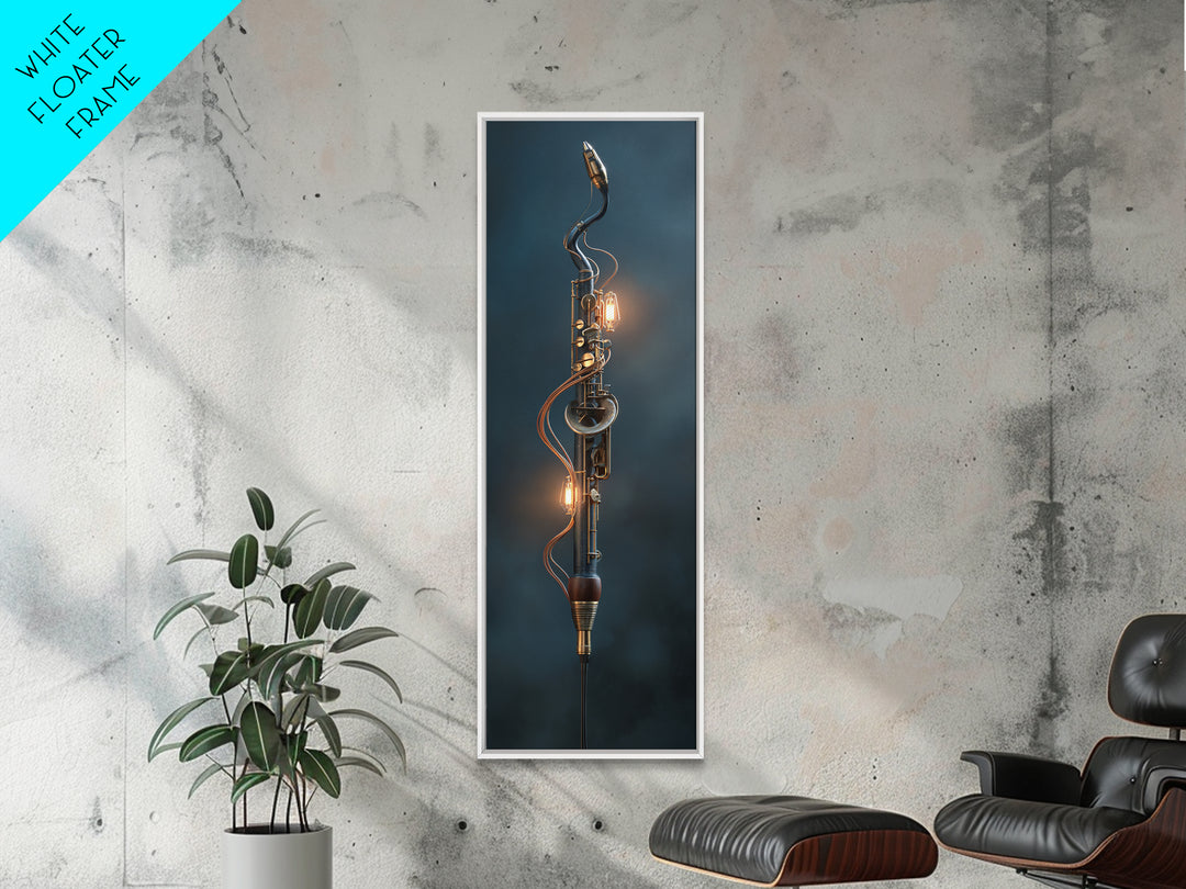 Microphone Cable Forming Elegant Line Art Canvas Print, Recording Studio Art, Studio Wall Art, Studio Decor, Abstract Art, RSA-1x3-9