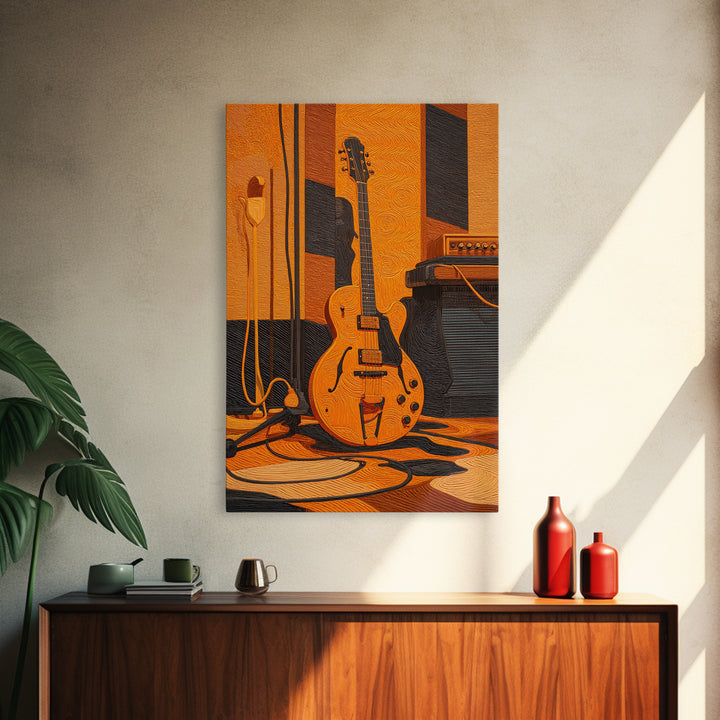 Sound Booth Foam Pattern Transformed into Design Canvas Print, Recording Studio Art, Digital Download Art, Studio Decor, Analog, RSA-2x3-8