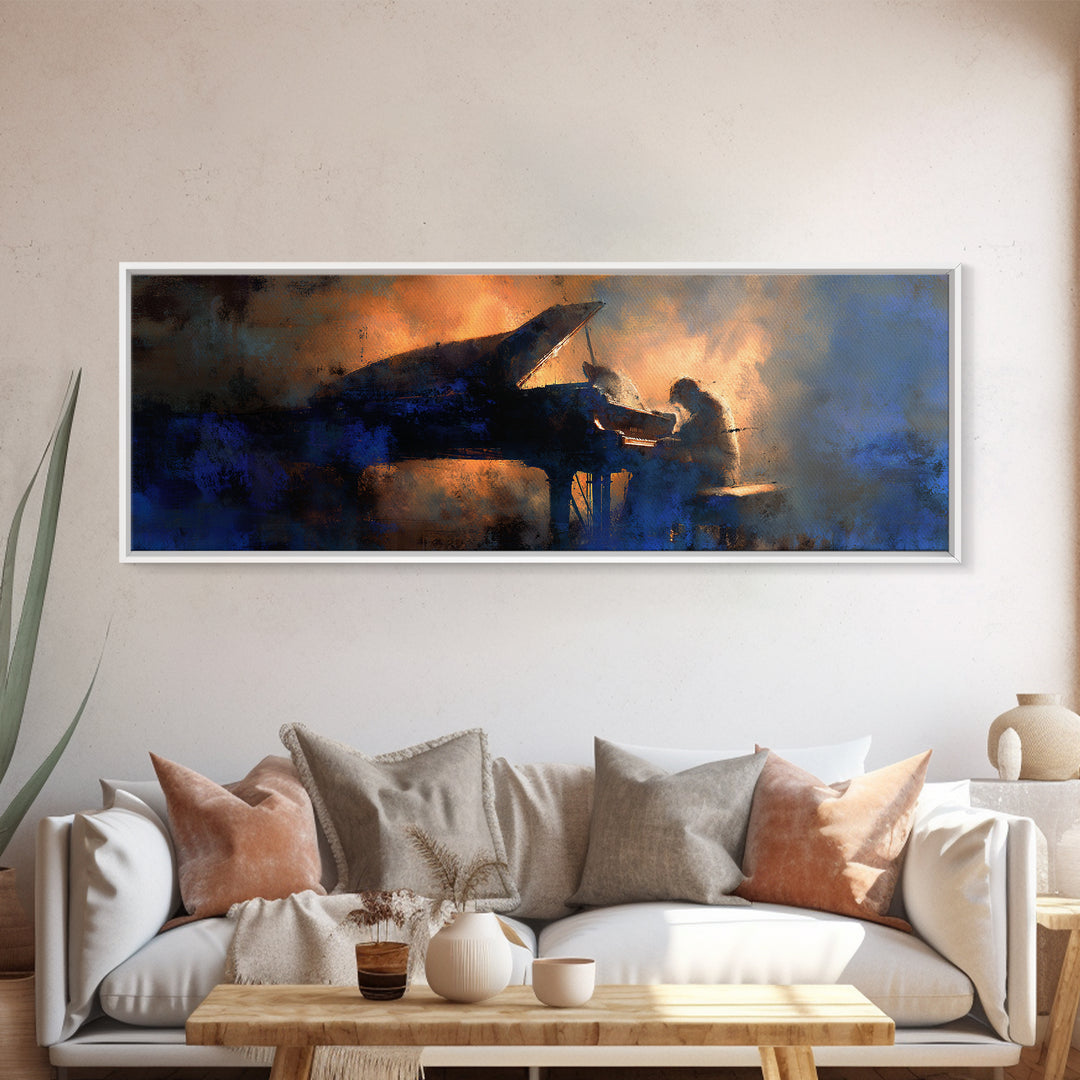 Album Cover Abstract Without Readable Text Canvas Print, Recording Studio Art, Music Wall Decor, Studio Decor, Abstract Art, RSA-3x1-14