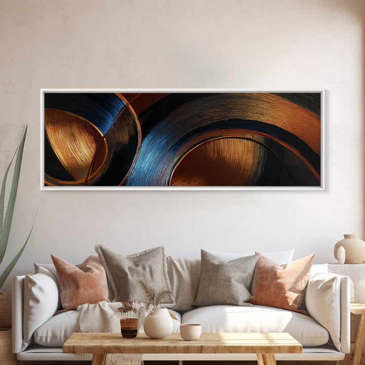 Vinyl Groove Closeup as Circular Abstract Canvas Print, Recording Studio Art, Room Decor, Studio Decor, Abstract Art, Analog, RSA-3x1-30