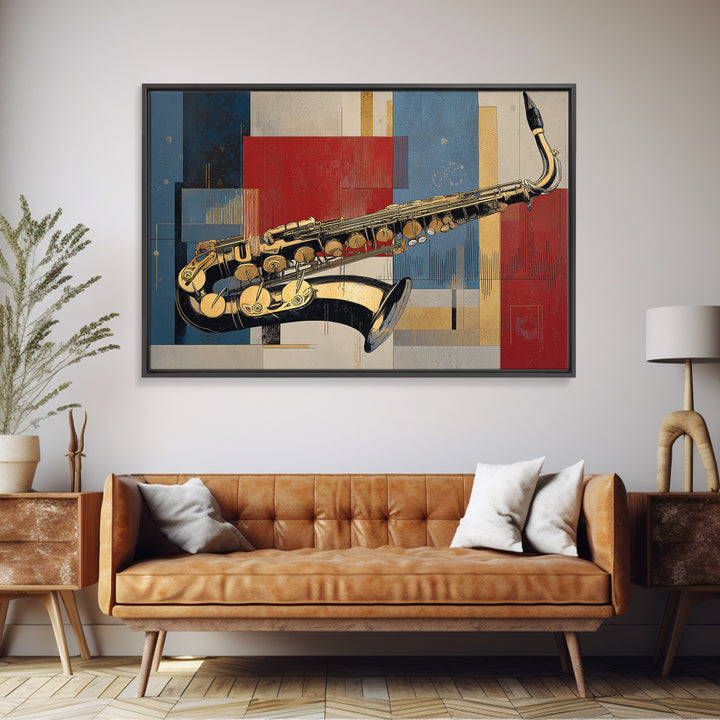 Soundwave Abstract with Black and Gold Lines Framed Canvas Print, Recording Studio Art, Boho Decor, Studio Decor, Abstract Art, RSA-3x2-55