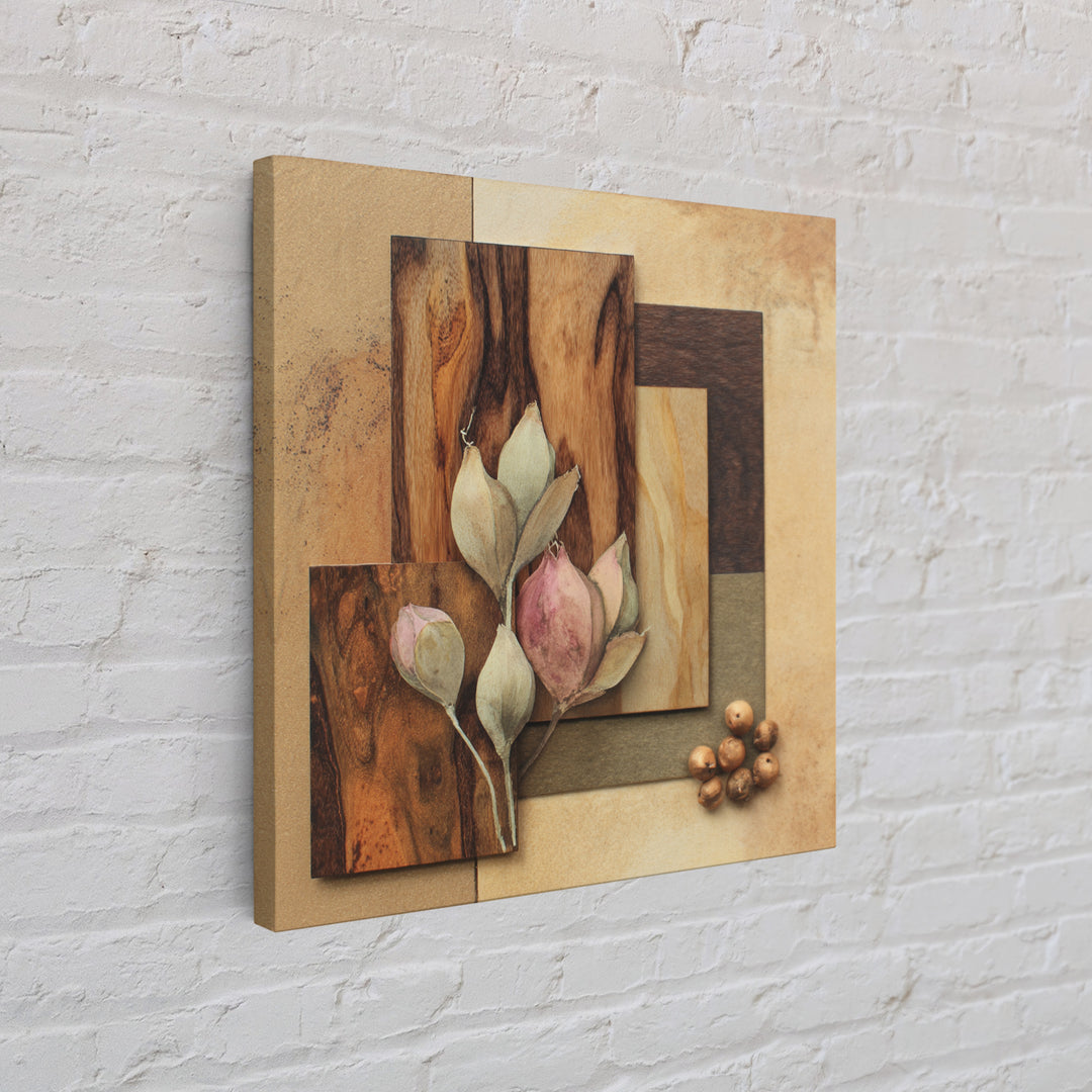 Wood Grain Abstract Framed Canvas Print, Rustic Art, Wood Wall Art, Farmhouse Decor, Abstract Art, Rustic, Eclectic Wall Art, RUS-1x1-56