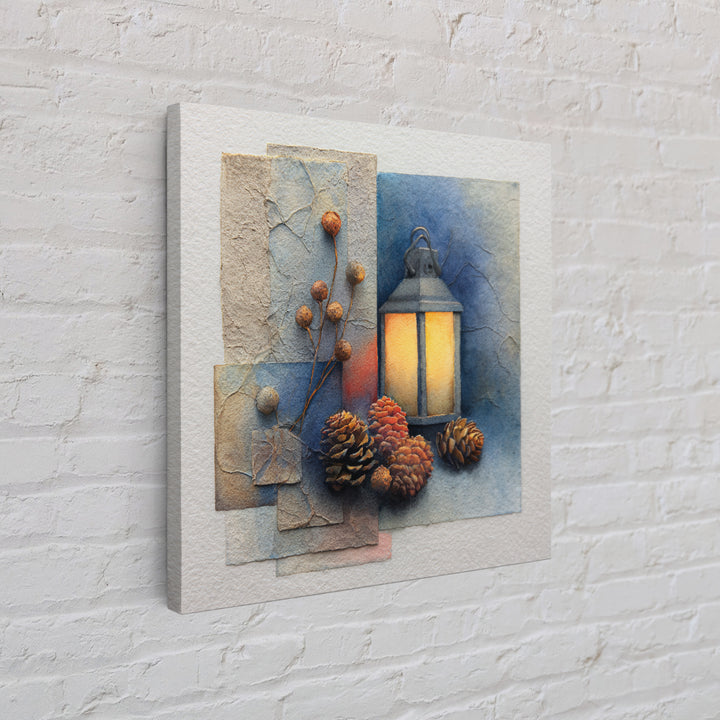 Rusty Horseshoe and Rope Composition Framed Canvas Print, Rustic Art, Gallery Wall Set, Farmhouse Decor, Oil Painting, Rustic, RUS-1x1-61