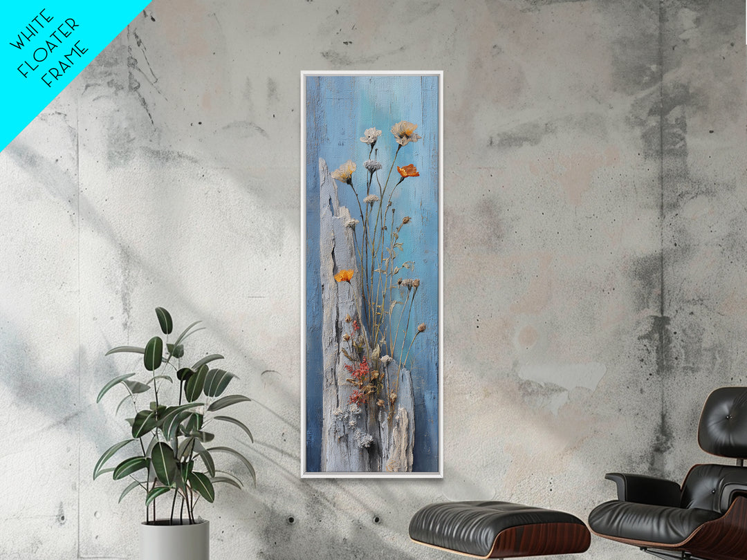 Pheasant Feathers and Acorns Arrangement Framed Canvas Print, Rustic Art, Home Decor, Farmhouse Decor, Fine Art, Rustic, RUS-1x3-52
