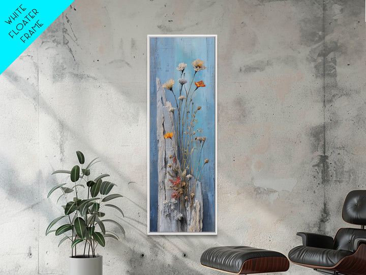 Pheasant Feathers and Acorns Arrangement Framed Canvas Print, Rustic Art, Home Decor, Farmhouse Decor, Fine Art, Rustic, RUS-1x3-52