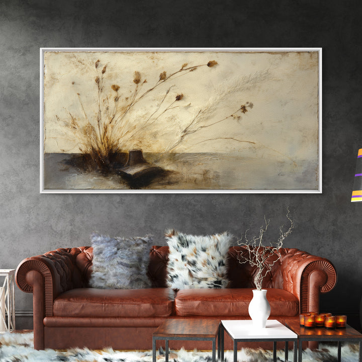 Wood Grain Abstract Framed Canvas Print, Rustic Art, Landscape Painting, Farmhouse Decor, Fine Art, Rustic, Modern Decor, RUS-2x1-100