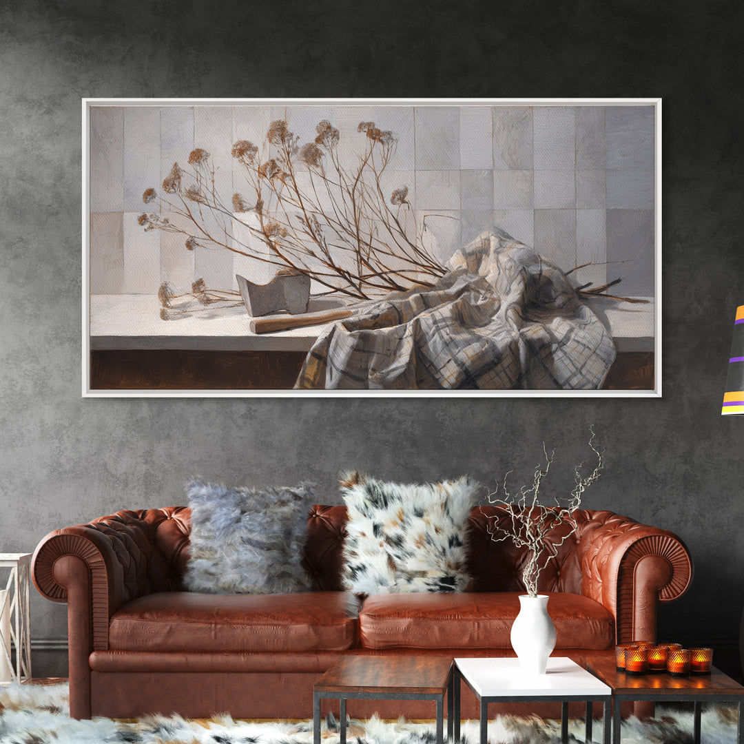 Wood Grain Abstract Canvas Print, Rustic Art, Boho Wall Art, Farmhouse Decor, Rustic, Downloadable Art, Living Room Art, RUS-2x1-76