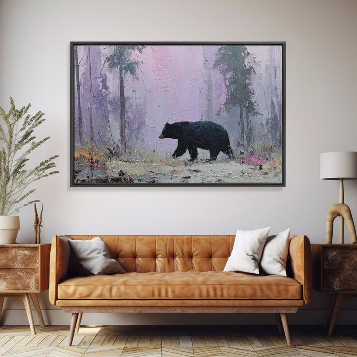 Buffalo Portrait with Western Texture Framed Canvas Print, Rustic Art, Digital Prints, Farmhouse Decor, Oil Painting, Rustic, RUS-3x2-2