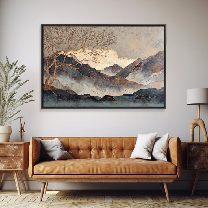 Trout Fishing Lure and River Stones Framed Canvas Print, Rustic Art, Wood Art, Farmhouse Decor, Fine Art, Rustic, Wall Decor, RUS-3x2-90