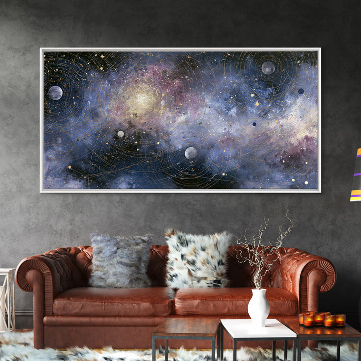 Distant Star Cluster Canvas Print, Space Art, Art Prints, Spa Decor, Fine Art, Serenity, Abstract Wall Art, Modern Wall Art, SAR-2x1-64