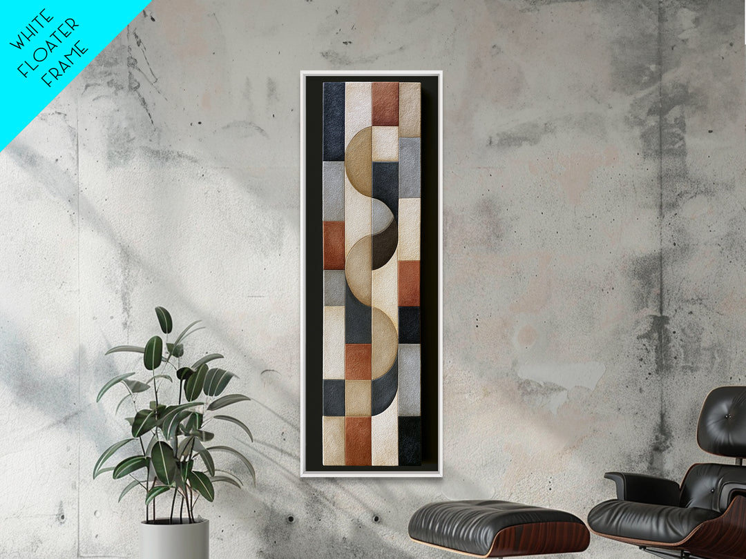 Soft Wool Texture Abstract Framed Canvas Print, Scandinavian Art, Living Room Wall Art, Living Room Decor, Abstract Art, Nordic, SCA-1x3-31