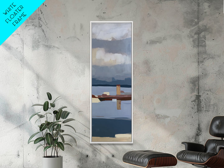 Calm Lake Dock Canvas Print, Scandinavian Art, Luxury Decor, Living Room Decor, Fine Art, Nordic, Printable Wall Art, SCA-1x3-51