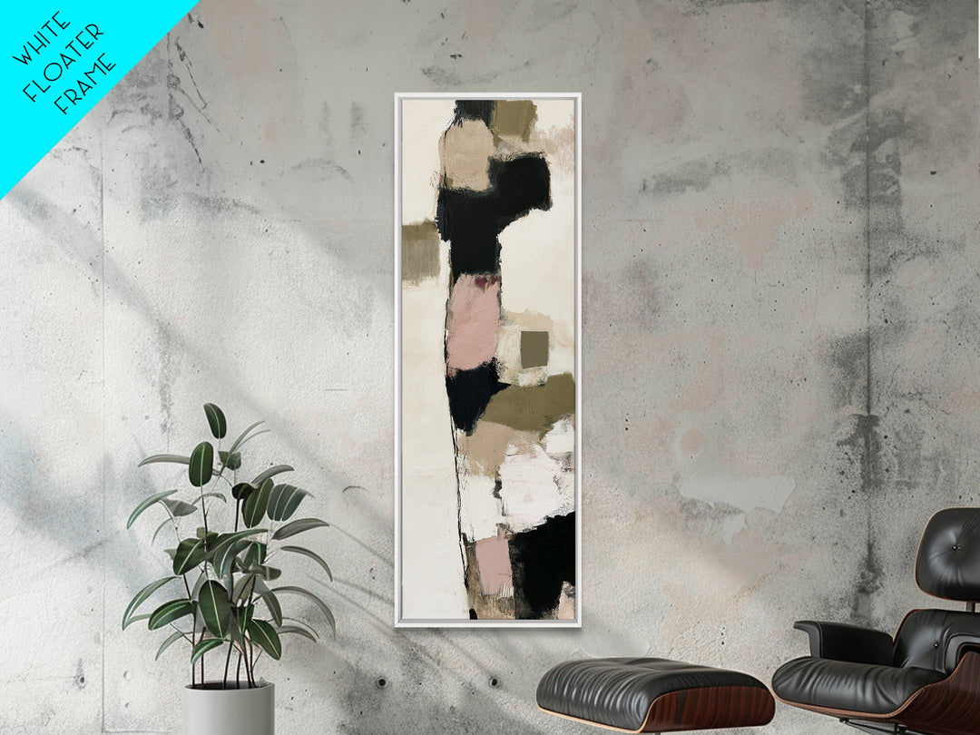 Soft Wool Texture Abstract Canvas Print, Scandinavian Art, Neutral Decor, Living Room Decor, Fine Art, Nordic, Wall Decor, SCA-1x3-55