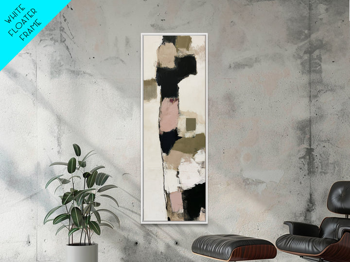 Soft Wool Texture Abstract Canvas Print, Scandinavian Art, Neutral Decor, Living Room Decor, Fine Art, Nordic, Wall Decor, SCA-1x3-55