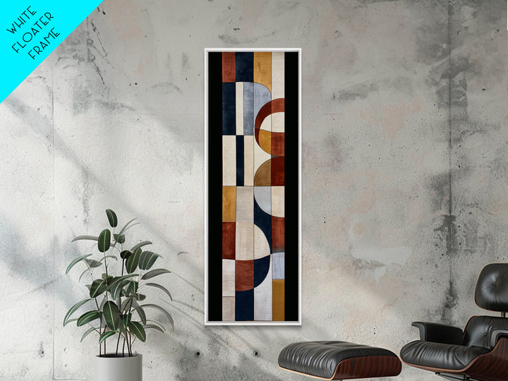 Soft Wool Texture Abstract Framed Canvas Print, Scandinavian Art, Room Decor, Living Room Decor, Nordic, Mid Century Modern, SCA-1x3-79