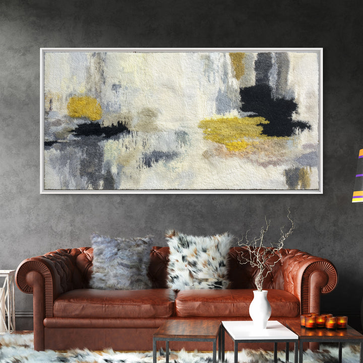 Scandinavian Textile Pattern Framed Canvas Print, Scandinavian Art, Textured Painting, Living Room Decor, Fine Art, Nordic, SCA-2x1-12