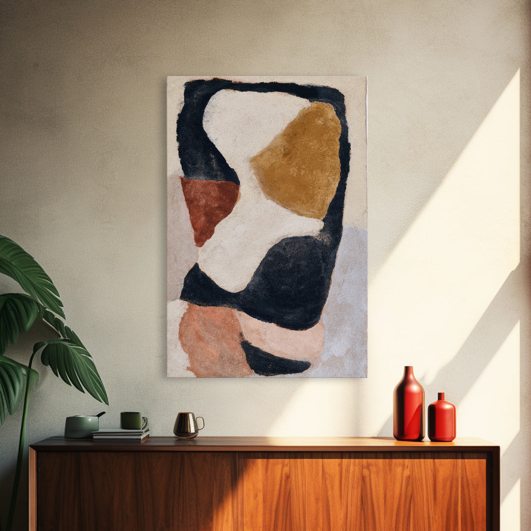 Soft Wool Texture Abstract Framed Canvas Print, Scandinavian Art, Living Room Decor, Fine Art, Nordic, Gallery Decor, SCA-2x3-51