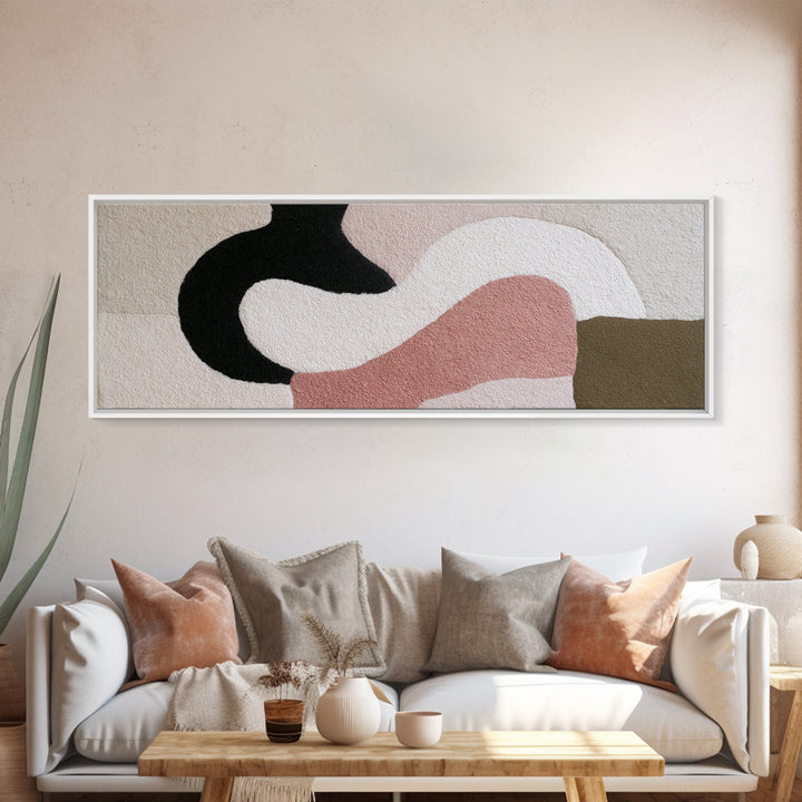 Soft Wool Texture Abstract Canvas Print, Scandinavian Art, Modern Decor, Living Room Decor, Abstract Art, Nordic, Wall Decor, SCA-3x1-11