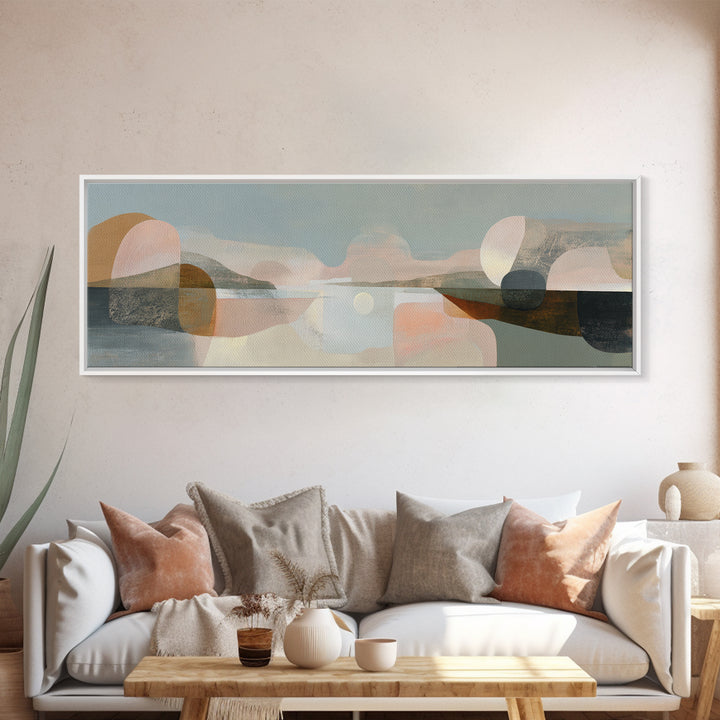 Single Black Branch on Warm White Background Canvas Print, Scandinavian Art, Living Room Wall Art, Living Room Decor, Nordic, SCA-3x1-12