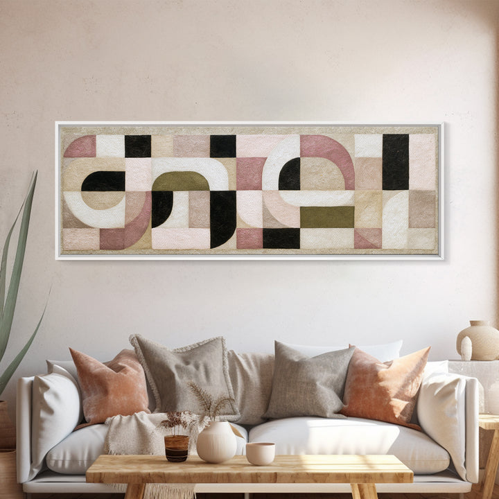 Soft Wool Texture Abstract Canvas Print, Scandinavian Art, Wall Hanging, Living Room Decor, Abstract Art, Nordic, SCA-3x1-83