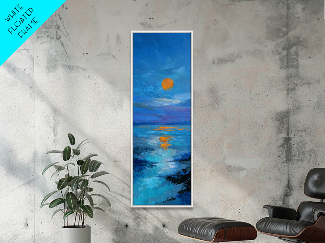 Crashed Satellite in a Desert Storm Framed Canvas Print, Scifi Art, Fantasy Art, Living Room Decor, Oil Painting, Orbit, SCI-1x3-79