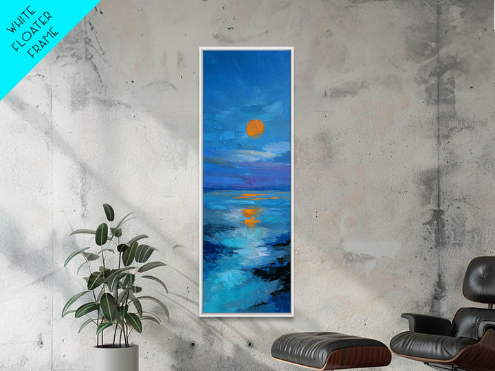 Crashed Satellite in a Desert Storm Framed Canvas Print, Scifi Art, Fantasy Art, Living Room Decor, Oil Painting, Orbit, SCI-1x3-79