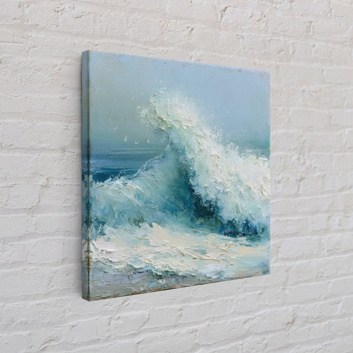 Wild Atlantic Wave Framed Canvas Print, Seascape Art, Gallery Decor, Coastal Decor, Fine Art, Seascape, Contemporary Art, SEA-1x1-65