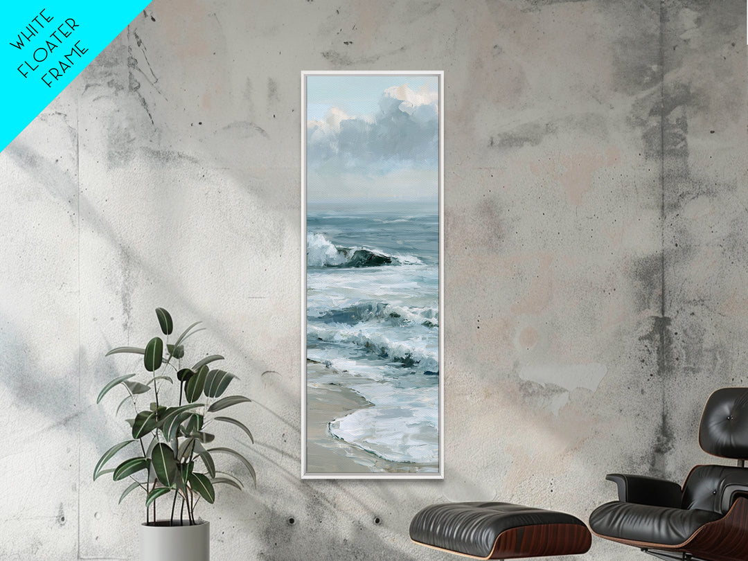 Calm Blue Horizon Canvas Print, Seascape Art, Coastal Wall Art, Coastal Decor, Fine Art, Seascape, Luxury Decor, Room Decor, SEA-1x3-14