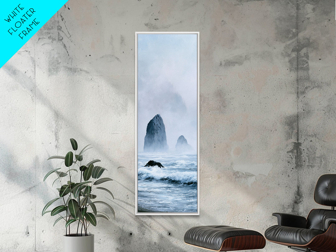 Sea Stack Rocks Canvas Print, Seascape Art, Contemporary Art, Coastal Decor, Fine Art, Seascape, Canvas Wall Art, Abstract Art, SEA-1x3-7