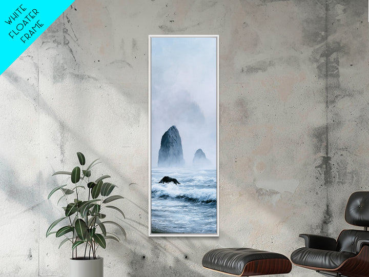 Sea Stack Rocks Canvas Print, Seascape Art, Contemporary Art, Coastal Decor, Fine Art, Seascape, Canvas Wall Art, Abstract Art, SEA-1x3-7