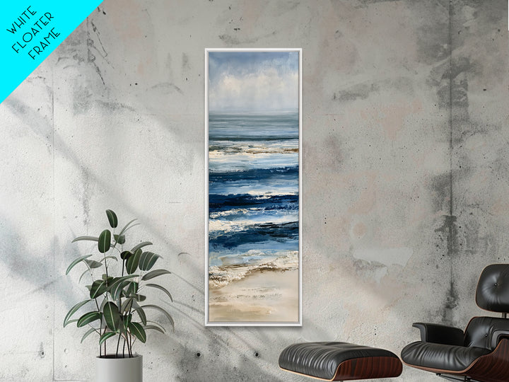 Minimal Horizon Line Framed Canvas Print, Seascape Art, Abstract Art, Coastal Decor, Fine Art, Seascape, Nautical Decor, SEA-1x3-76